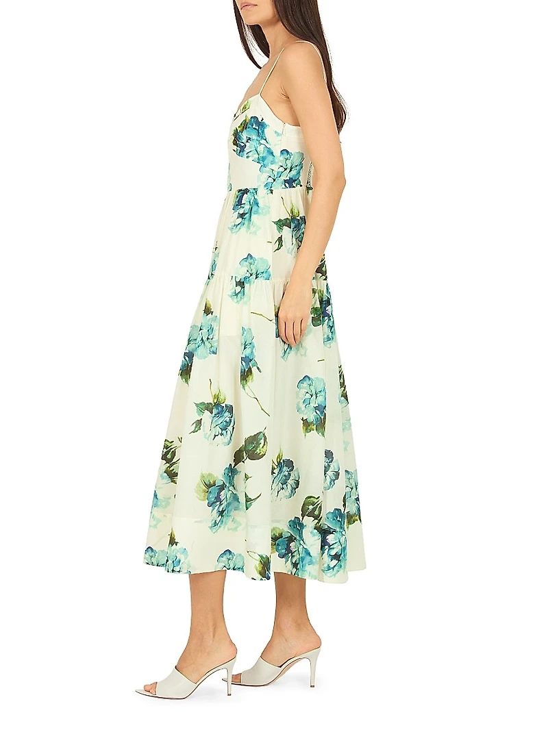 Parden Floral Cotton Midi-Dress