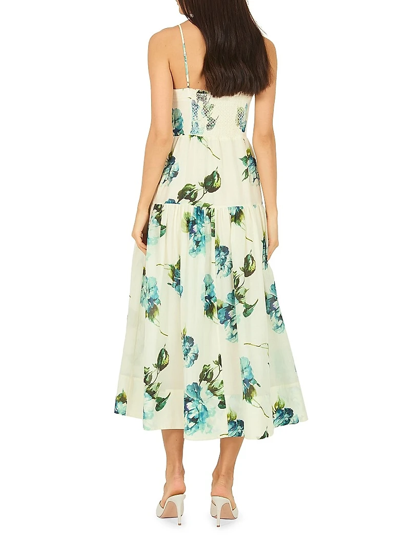 Parden Floral Cotton Midi-Dress