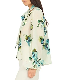 Eliana Floral Cotton-Silk Blouse