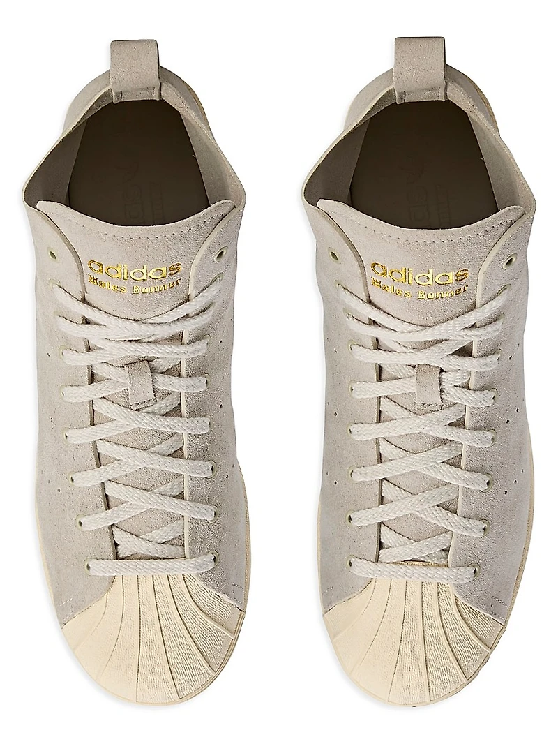 adidas x Wales Bonner Superstar Hi Suede Sneakers