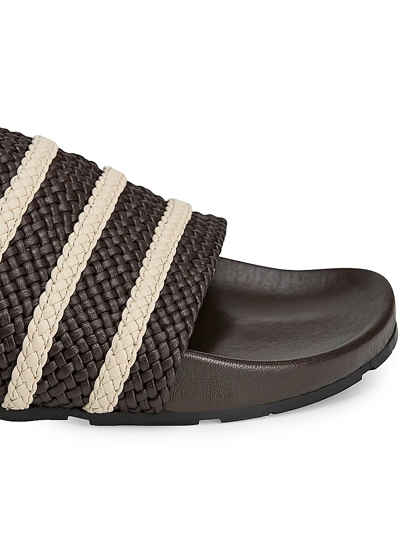 adidas x Wales Bonner Adilette Woven Leather Slides