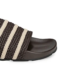 adidas x Wales Bonner Adilette Woven Leather Slides