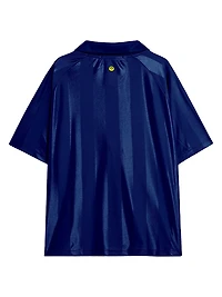 Logo Striped Soccer Jersey T-Shirt