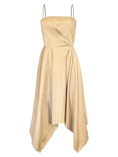 South Hampton Everleigh Cotton Handkerchief Midi-Dress
