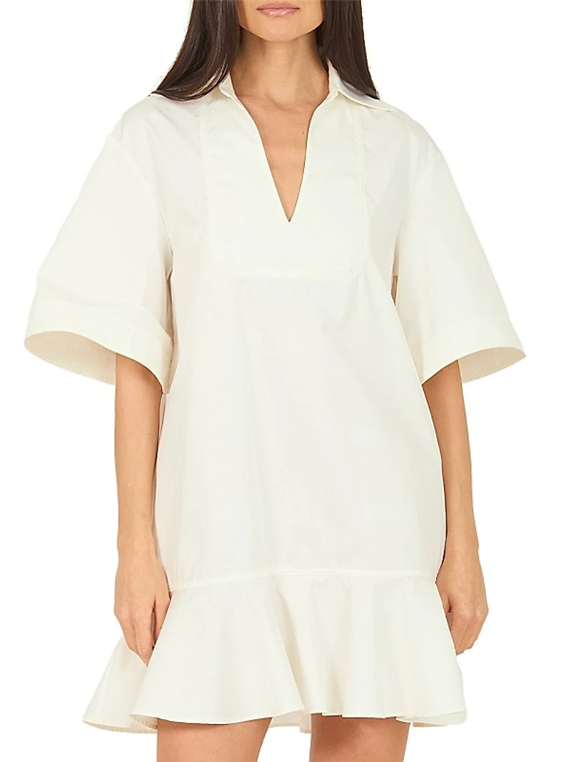 Amela Cotton Twill Minidress