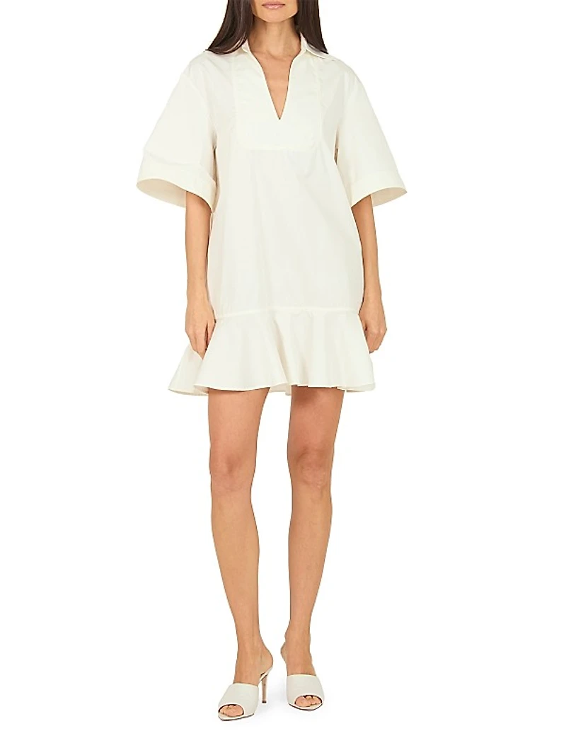 Amela Cotton Twill Minidress