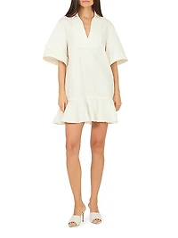 Amela Cotton Twill Minidress