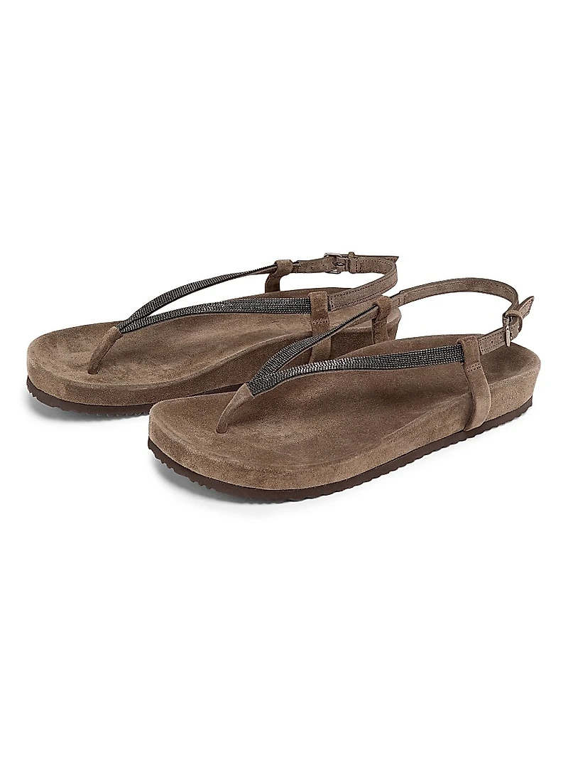 Monili Strappy Leather Sandals