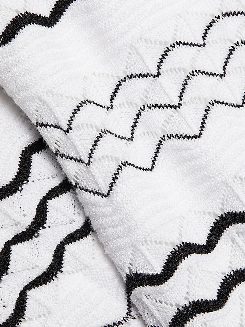 Striped Knit Sleeveless Maxi Dress