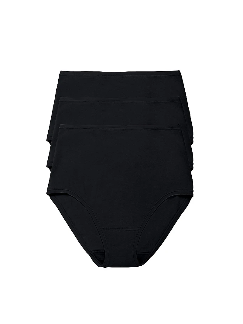 Bliss Bare Cotton High Waist Brief 3-Pack