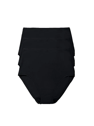 Bliss Bare Cotton High Waist Brief 3-Pack