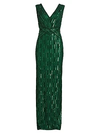 Embellished Tulle Gown