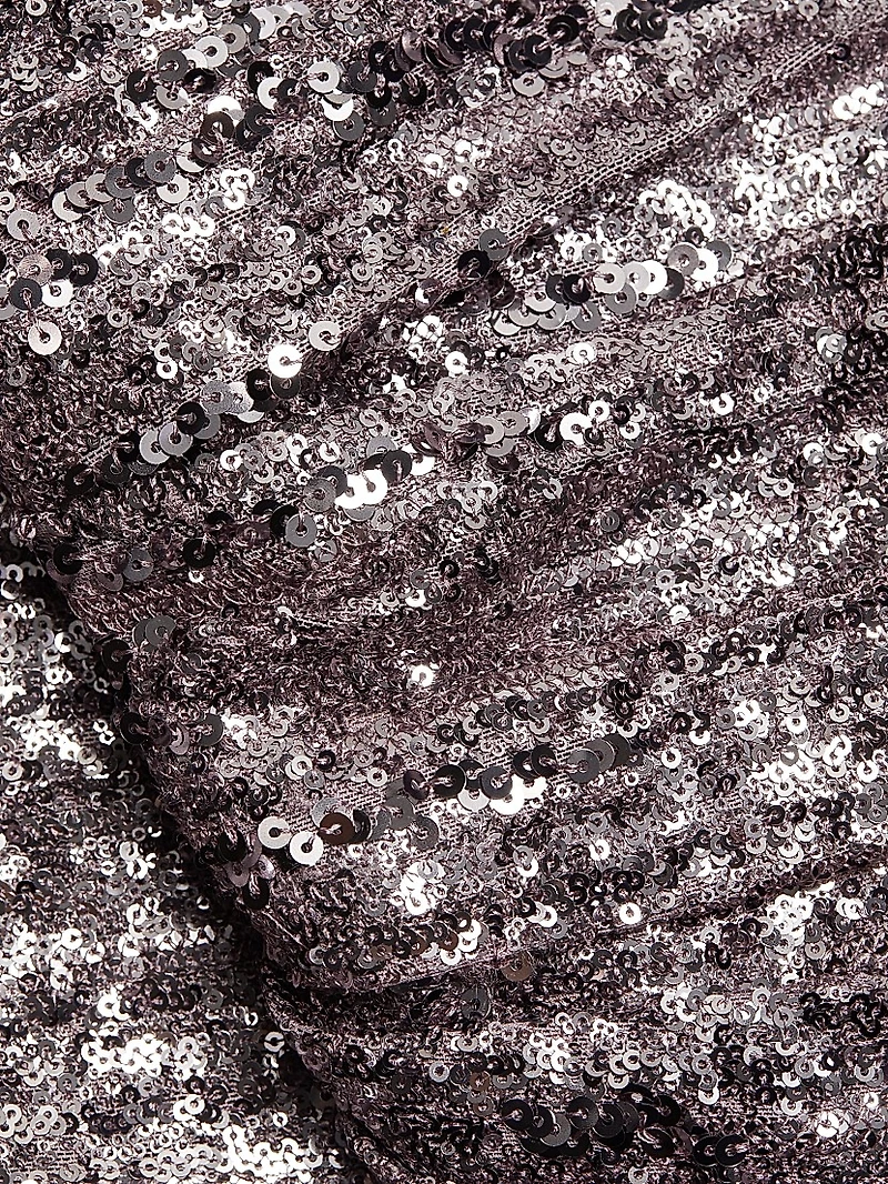 Sequined Ruched Gown