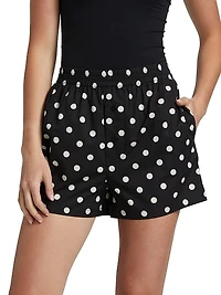 Polka Dot Cotton Voile Boxer Shorts