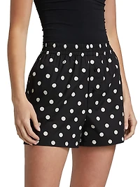 Polka Dot Cotton Voile Boxer Shorts