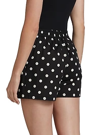 Polka Dot Cotton Voile Boxer Shorts