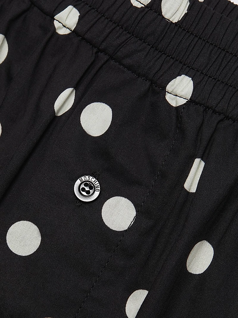 Polka Dot Cotton Voile Boxer Shorts