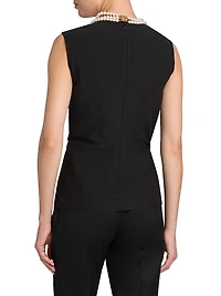 Pearl Necklace Voile Blouse