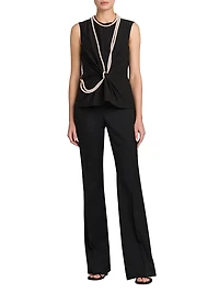 Pearl Necklace Voile Blouse