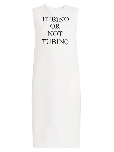 "Tubino Or Not Tubino" Stretch Crepe Midi-Dress
