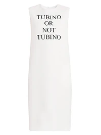"Tubino Or Not Tubino" Stretch Crepe Midi-Dress