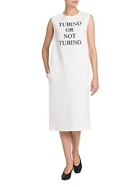 "Tubino Or Not Tubino" Stretch Crepe Midi-Dress