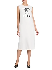 "Tubino Or Not Tubino" Stretch Crepe Midi-Dress