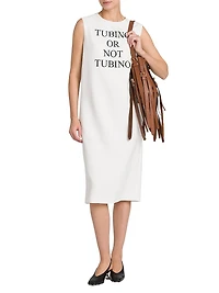 "Tubino Or Not Tubino" Stretch Crepe Midi-Dress