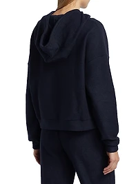 Half-Zip Ribbed Hoodie