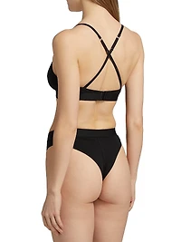 Logo Triangle Bikini Top