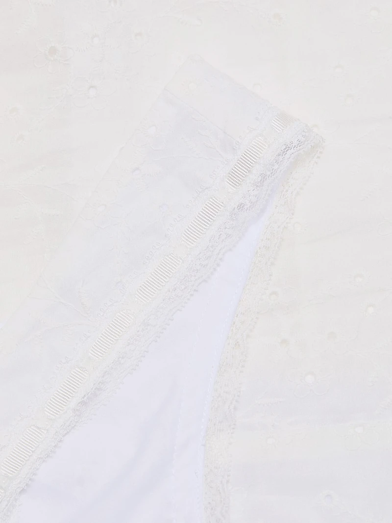 Lou Eyelet Voile Top