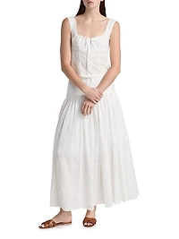 Lou Eyelet Voile Top