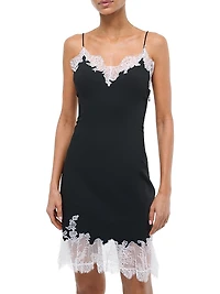 Nadia Lace-Trimmed Minidress