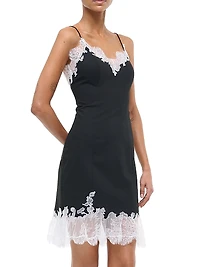 Nadia Lace-Trimmed Minidress