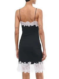 Nadia Lace-Trimmed Minidress