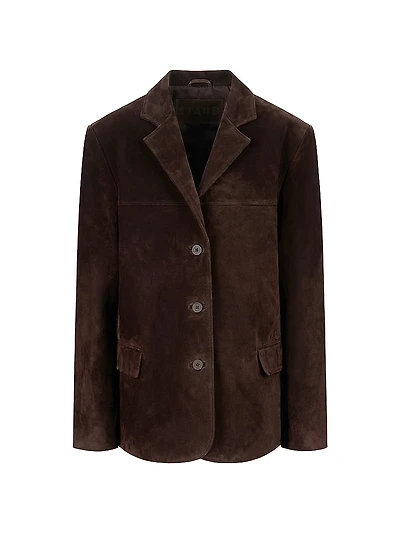 Natalie Suede Oversized Jacket