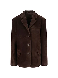 Natalie Suede Oversized Jacket