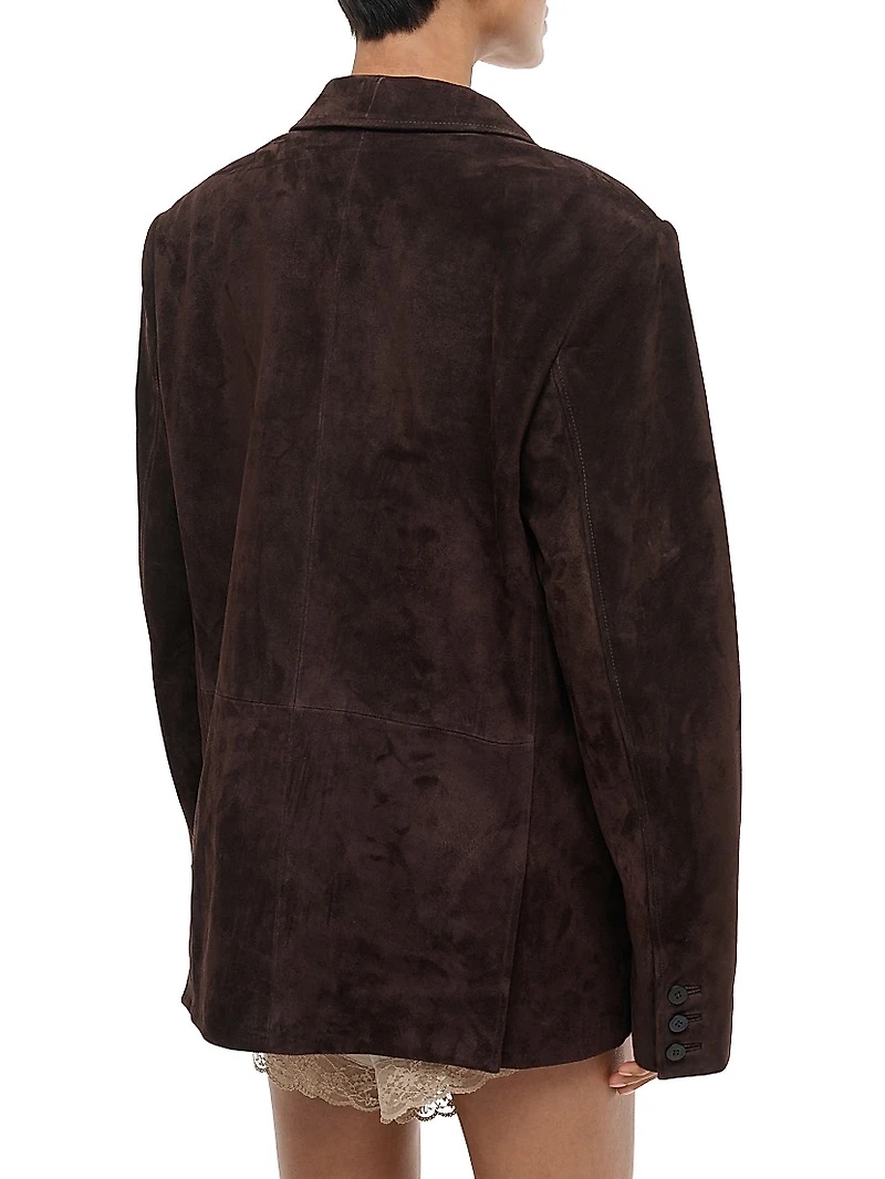 Natalie Suede Oversized Jacket
