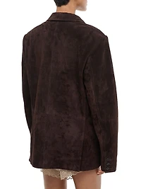 Natalie Suede Oversized Jacket