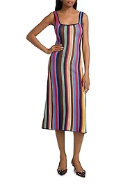 Katie Market Stripe Midi-Dress