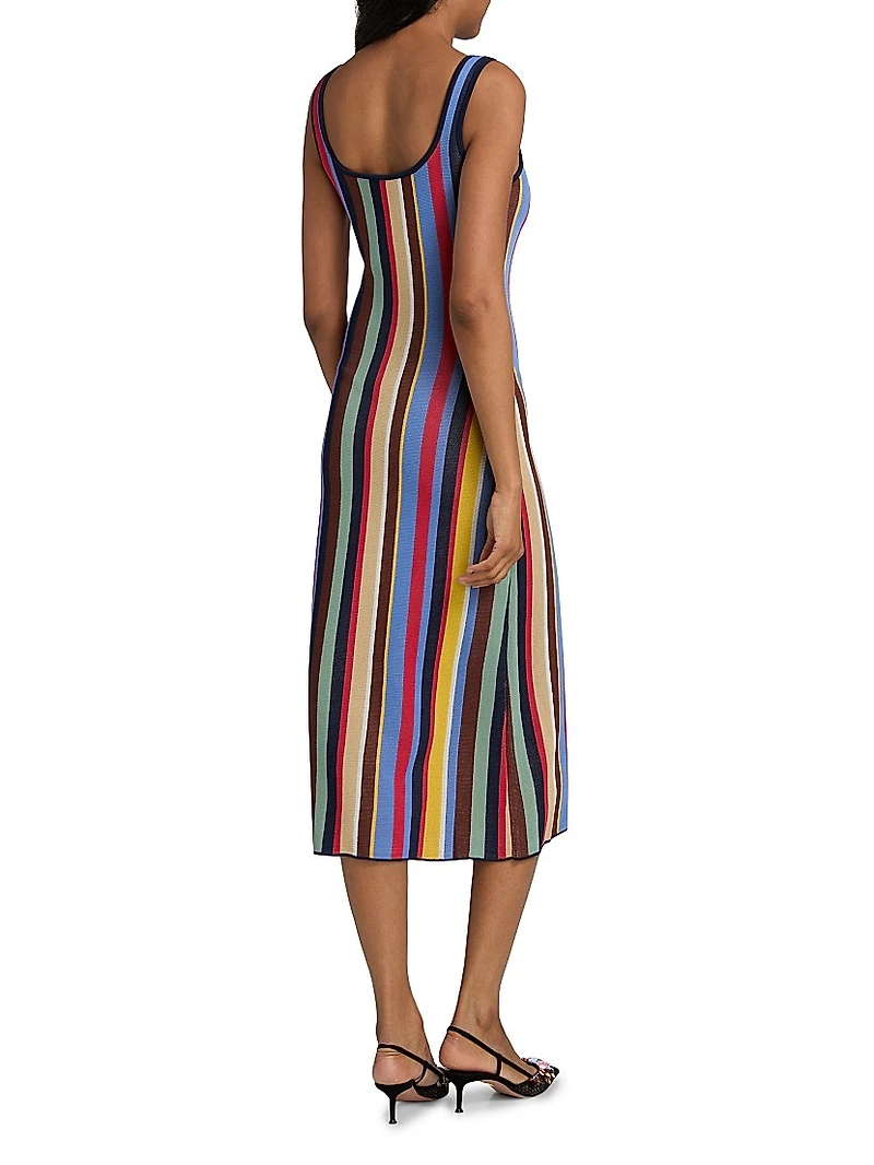 Katie Market Stripe Midi-Dress