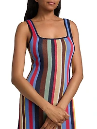Katie Market Stripe Midi-Dress