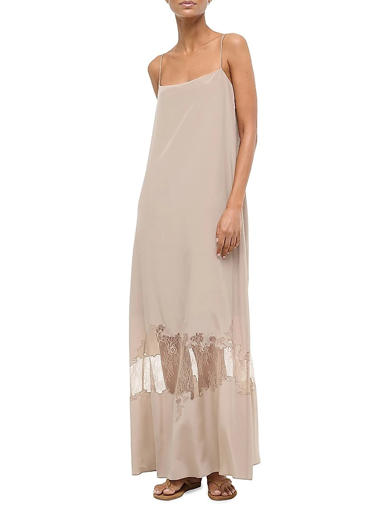 Delphina Silk Maxi Dress