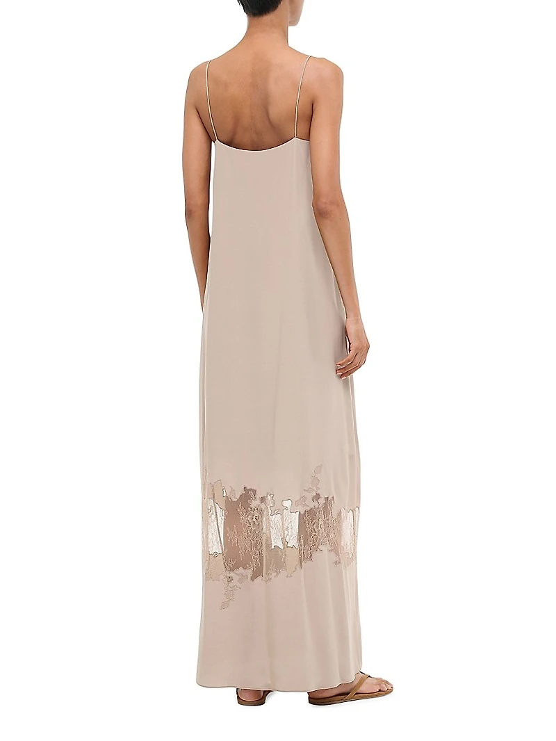 Delphina Silk Maxi Dress