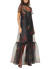 Calluna Printed Organza Dress