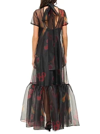 Calluna Printed Organza Dress