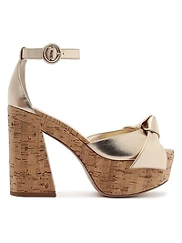 Maxi Clarita 120MM Leather Platform Sandals