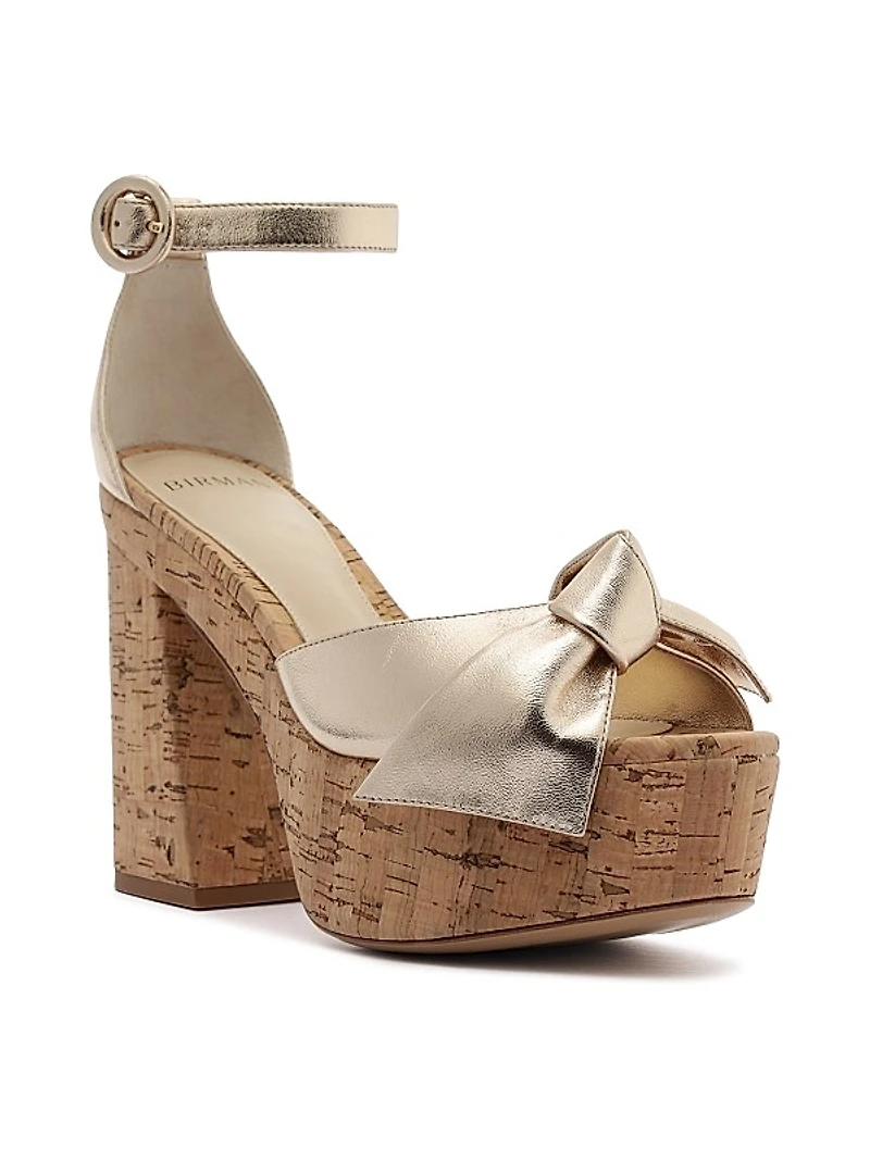 Maxi Clarita 120MM Leather Platform Sandals