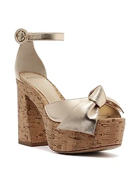 Maxi Clarita 120MM Leather Platform Sandals