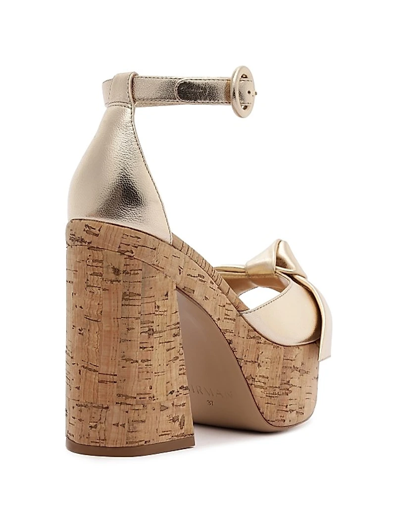 Maxi Clarita 120MM Leather Platform Sandals